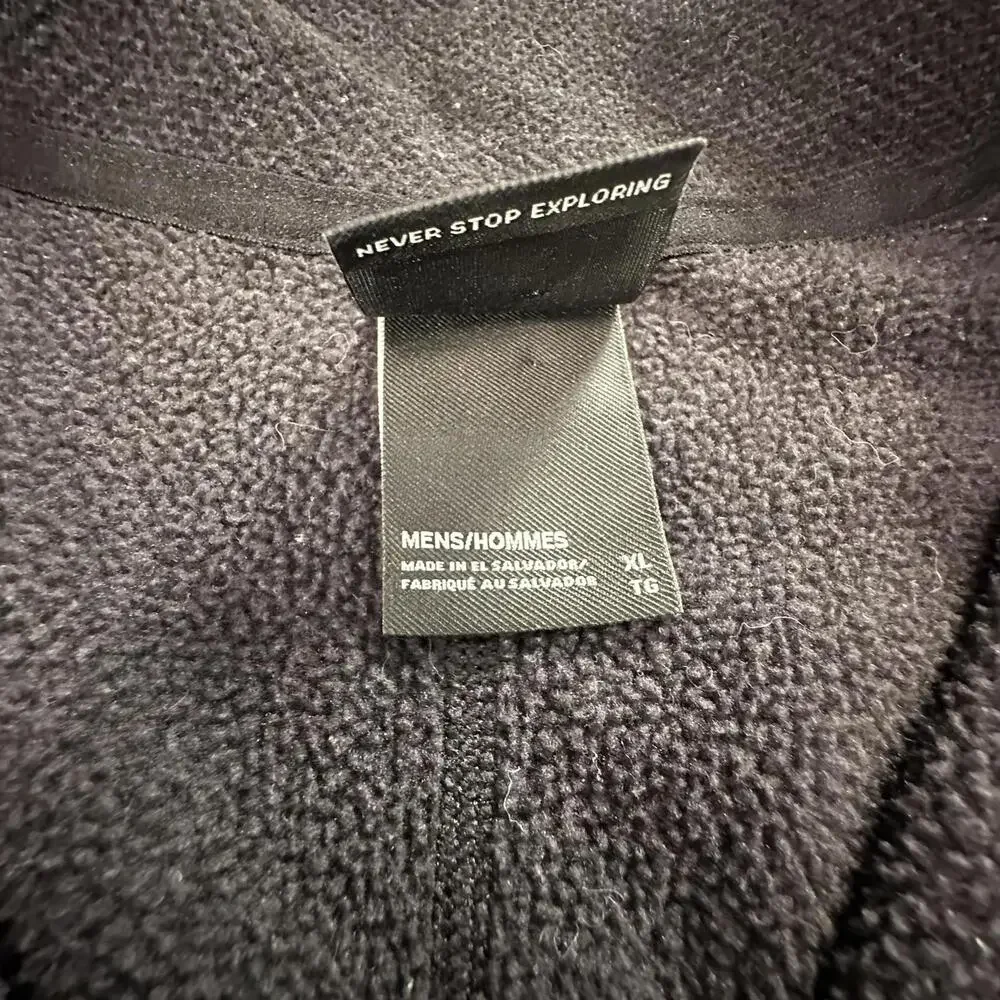 The North Face Men's Black‎ Fleece Quarter-Zip Jacket XL #360